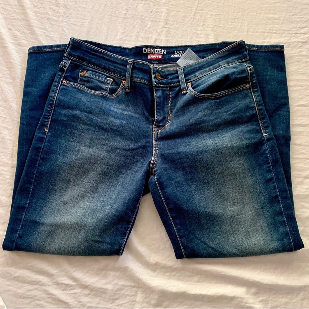 Denizen Medium Wash Modern Ankle Skinny Jeans
